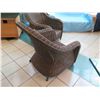 Image 6 : Qty 2 Barrel-Back Outlook Woven Rattan Chairs 32" x 25" x 35" Back Ht.