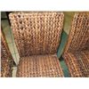Image 10 : Qty 4 Woven Chairs 19" x 16" x 36" Back Ht.