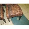 Image 13 : Qty 4 Woven Chairs 19" x 16" x 36" Back Ht.
