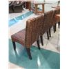 Image 14 : Qty 4 Woven Chairs 19" x 16" x 36" Back Ht.