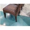 Image 15 : Qty 4 Woven Chairs 19" x 16" x 36" Back Ht.