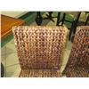 Image 4 : Qty 4 Woven Chairs 19" x 16" x 36" Back Ht.