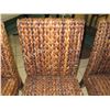 Image 7 : Qty 4 Woven Chairs 19" x 16" x 36" Back Ht.