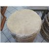 Image 2 : Round Stone-Look Side Table, Composite Material 20" Dia, 22" H