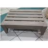 Image 1 : Distressed Wooden Ottoman (no cushion) 30"x21"x10" H