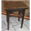Image 1 : Distressed Lacquered Wooden Side Table 15"x12"x21" H