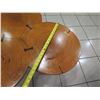 Image 8 : Wooden Tri-Table, Fusion of 3 Round Tables 33"x18"x19"H
