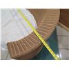 Image 8 : Woven Synthetic Rattan Lounger w/ White Dust Cover Over Cushion 74"x34"