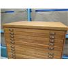 Image 2 : Wooden 15-Drawer Blueprint Storage Unit w/ Metal Handles 45" X 36" X 50"H (1 piece)