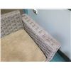 Image 2 : Woven Synthetic Rope Lounger w/ Tan Seat Cushion