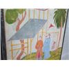 Image 3 : Large Framed Canvas Art, Reproduction, Coated Aluminum Frame 40" x 50"