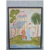 Image 1 : Large Framed Canvas Art, Reproduction, Coated Aluminum Frame 40" x 50"
