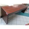 Image 1 : Wooden Console Table w/ Drawer & Outlet 84"x20"x31"H (some surface wear & tear)