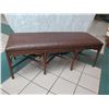 Image 1 : Rattan Pacifica Bench w/ Woven Top 57"x20"x21"H