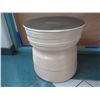Image 1 : Tall Round Ceramic Side Table 25" Dia x 24"H