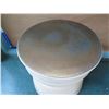 Image 2 : Tall Round Ceramic Side Table 25" Dia x 24"H