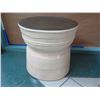 Image 1 : Tall Round Ceramic Side Table 25" Dia x 24"H
