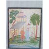 Image 1 : Large Framed Canvas Art, Reproduction, Coated Aluminum Frame 40" x 50"