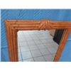 Image 2 : Large Rattan-Look Mirror 31.5" X 48" (not real wood)