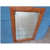 Image 1 : Large Rattan-Look Mirror 31.5" X 48" (not real wood)