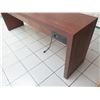 Image 2 : Wooden Console Table w/ Drawer & Outlet 84"x20"x30"H (damage, wear & tear)