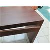Image 8 : Wooden Console Table w/ Drawer & Outlet 84"x20"x30"H (damage, wear & tear)