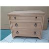 Image 1 : Barclay Butera Wooden 3-Drawer Dresser Q920-621 (33" X 20" X 30"H), scratches & surface wear