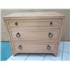 Image 1 : Barclay Butera Wooden 3-Drawer Dresser Q920-621 (33" X 20" X 30"H), scratches & surface wear