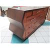Image 3 : Very Large Geometric Wooden Entertainment Center w/ 13 Drawers 96"x28"x42"H