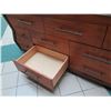 Image 8 : Very Large Geometric Wooden Entertainment Center w/ 13 Drawers 96"x28"x42"H