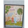 Image 1 : Large Framed Canvas Art, Reproduction, Coated Aluminum Frame 40" x 50"