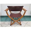 Image 1 : Hermes Pippa Folding Leather Chair - Excellent Condition 34" X 19" X 33H
