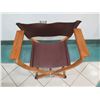 Image 2 : Hermes Pippa Folding Leather Chair - Excellent Condition 34" X 19" X 33H