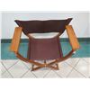Image 2 : Hermes Pippa Folding Leather Chair - Excellent Condition 34" X 19" X 33H