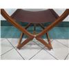 Image 8 : Hermes Pippa Folding Leather Chair - Excellent Condition 34" X 19" X 33H
