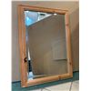 Image 1 : Solid Natural Pine Wood Mirror 30" x 43"