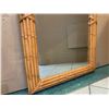 Image 4 : Large Rattan-Look Mirror 31.5" X 48" (not real wood)