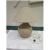 Image 1 : Gregorius Pineo Rounded Ceramic Vase w/ Tapered Lampshade, 28"H (from Manele Bay Suites)