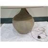 Image 3 : Gregorius Pineo Rounded Ceramic Vase w/ Tapered Lampshade, 28"H (from Manele Bay Suites)