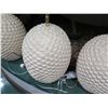 Image 3 : Qty 3 Textured Ceramic Lamps (No Lampshades)