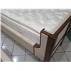 Image 14 : Wooden King Bed w/ Upholstered Headboard, Footboard & Sides, Includes Mattress  (footboard measures 