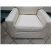 Image 3 : Slipcovered Armchair, Missing 1 Screw-On Leg (Removable Zippered Slipcover) 36" X 36"