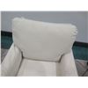 Image 3 : Small-Scale Upholstered Rocking Armchair, Cream, 30" x 23" x 31"Back Ht.