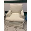 Image 5 : Small-Scale Upholstered Rocking Armchair, Cream, 30" x 23" x 31"Back Ht.