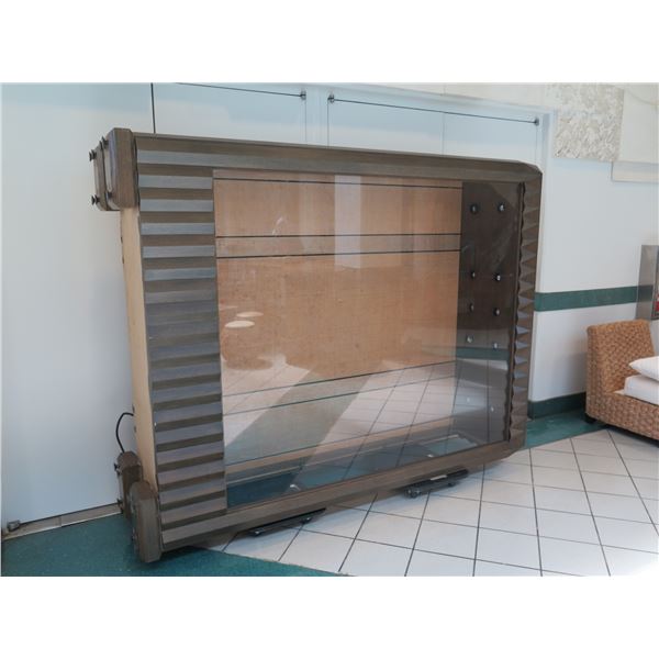 Very Tall, Large Display Case, Approx. 72"W x 24"D x 101" Tall (picture shows it laying on its side)