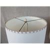 Image 2 : Qty 2 Ceramic Lamps w/ Shades (approx. 30"H w/ shades)