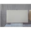 Image 3 : Qty 2 Short Solid Stone Block Lamps w/ Shades (approx. 16"H w/ shades)