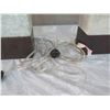 Image 7 : Qty 2 Short Solid Stone Block Lamps w/ Shades (approx. 16"H w/ shades)
