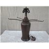Image 1 : Copper Lamp (No Shade) by Mica Lamp Co., Marked "Solid Copper" (approx. 27"H)