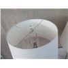 Image 2 : Qty 2 Ceramic Mirrored Lamps w/ White Lampshades, Approx. 30" H